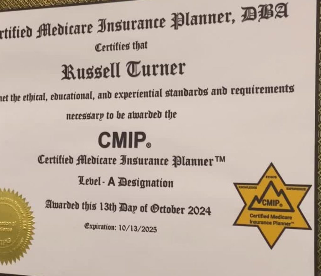 Russell Turner's CMIP Certificate
